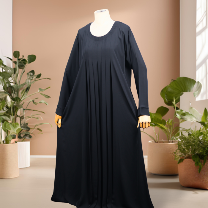 7 step pleated abaya